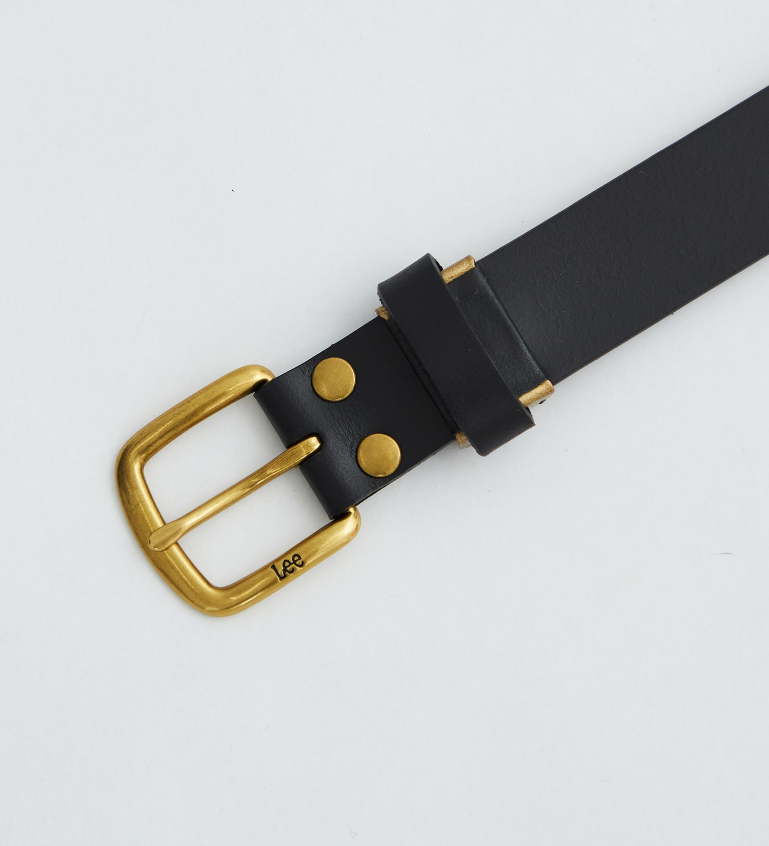 Lee レザーナローベルト ゴールドバックルベルト|Lee|リー