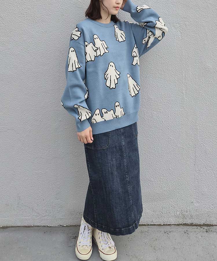 WEB限定】アニマル総柄ニット | Bleu Bleuet（ブルーブルーエ）公式通販