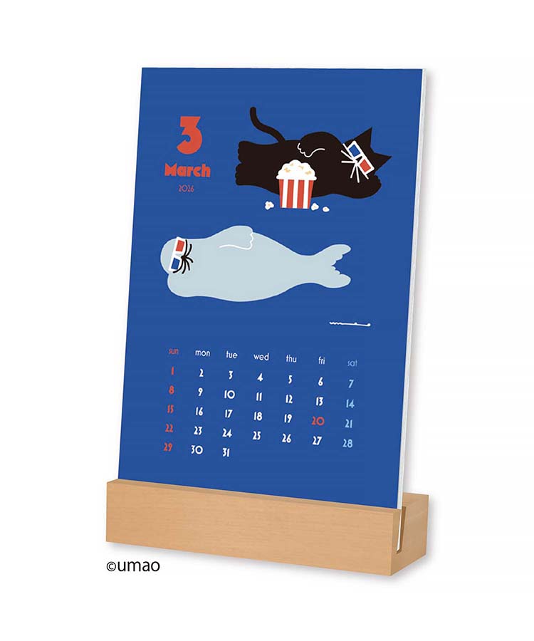 umao卓上カレンダー26 | Bleu Bleuet（ブルーブルーエ）公式通販