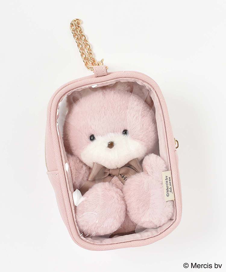 フリー出品 アレキサンダーマーブル グレーブルーム 仕切りポーチ付き