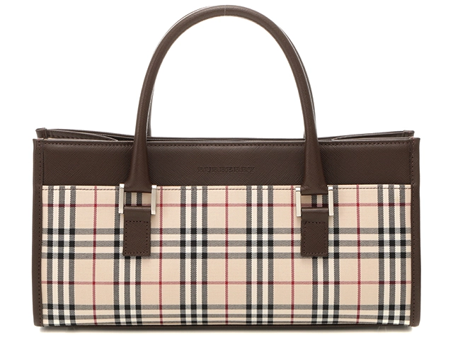 akp様】Burberry バーバリーロンドンノバチェックPVCトートバック②