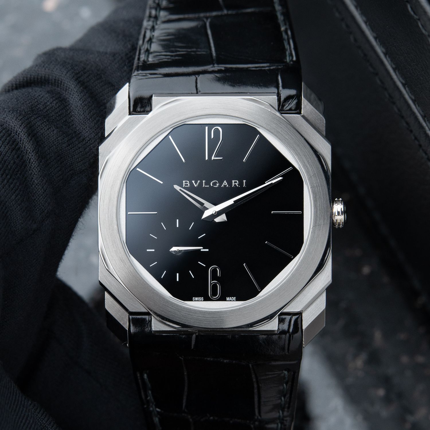 BVLGARI Bulgari Octo Finissimo Extra Thin Platinum Black Dial