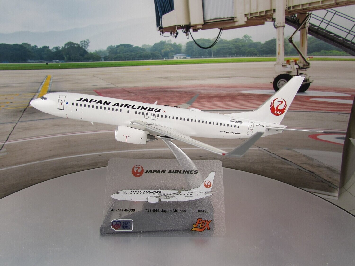 JFOX 1/200 JAL 日本航空 B737-800 JA349J 完成品 JFOX 1/200 JAL 日本