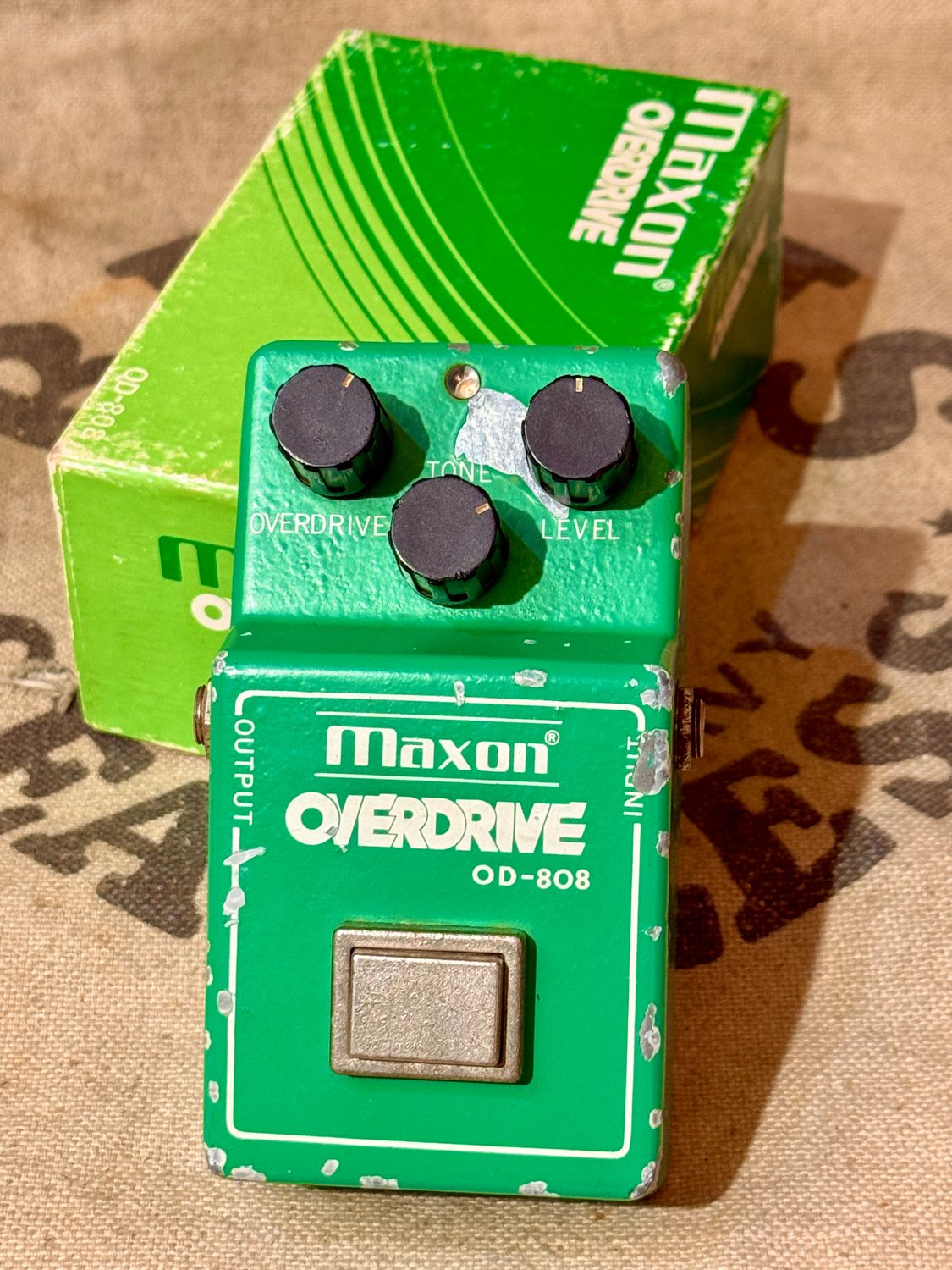 1981 Maxon (Ibanez) OD-808 Tube Screamer Overdrive Green w/ Box