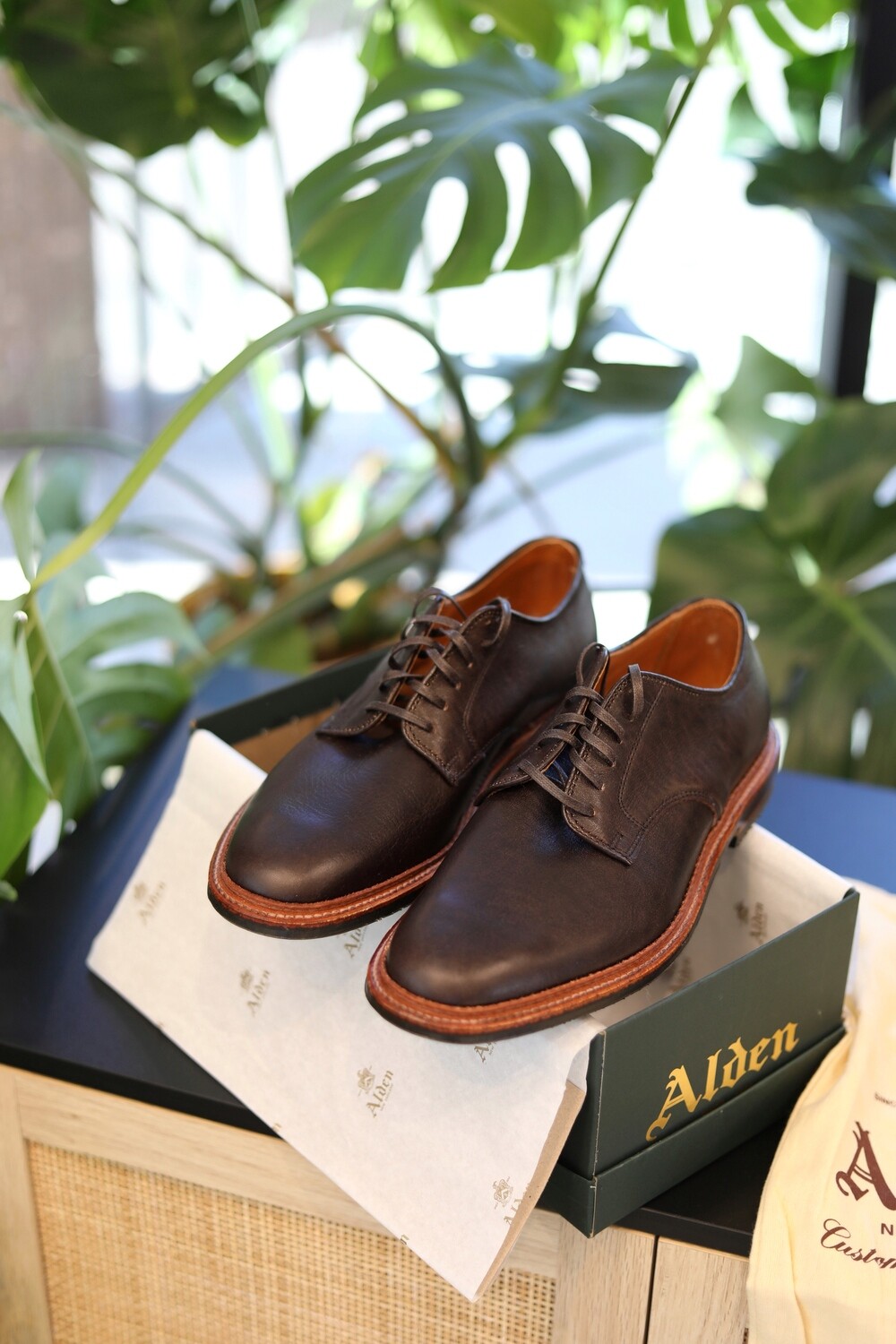 Pre Order - Alden x Zahner's CLothiersArabica Lux Unlined Dover