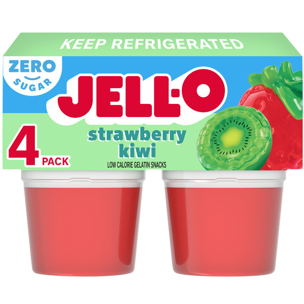 Jell-O Strawberry Kiwi Sugar Free Refrigerated Gelatin Same-Day