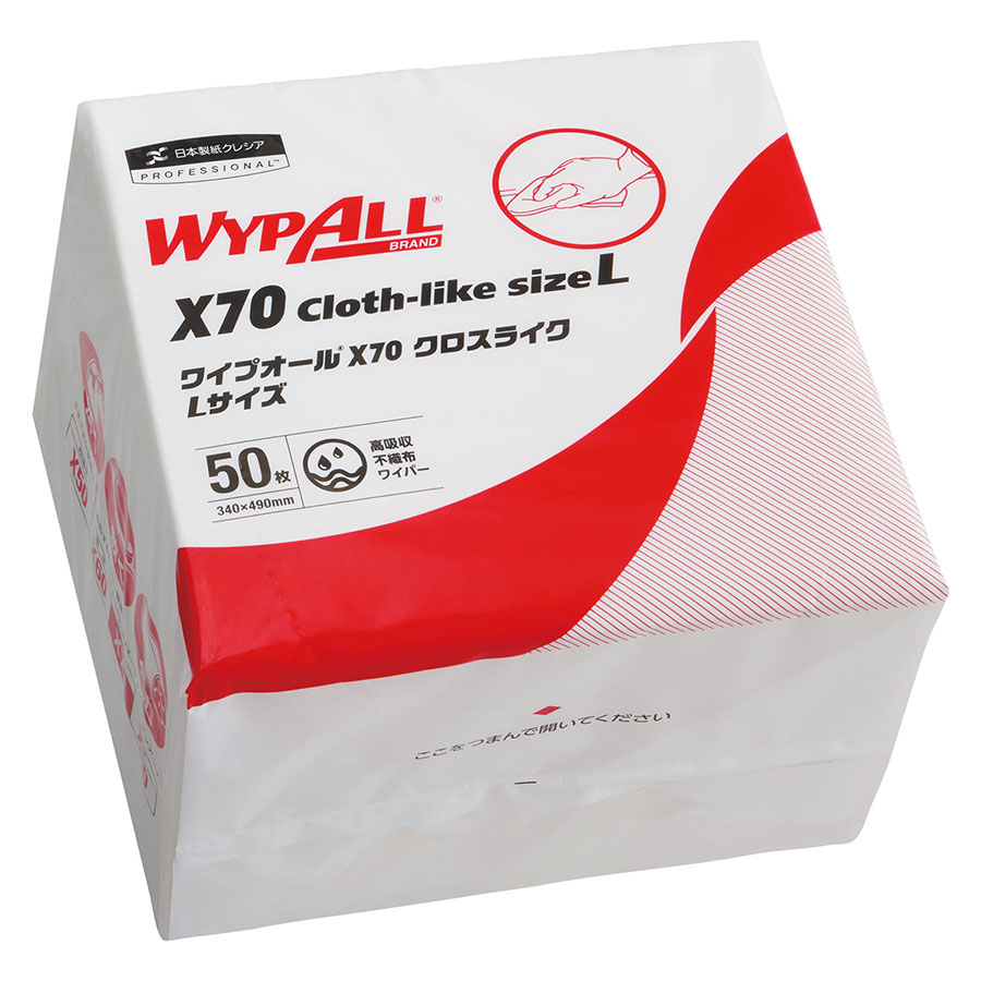 ワイプオール（R） X70 クロスライク （6つ折り） Lサイズ 50