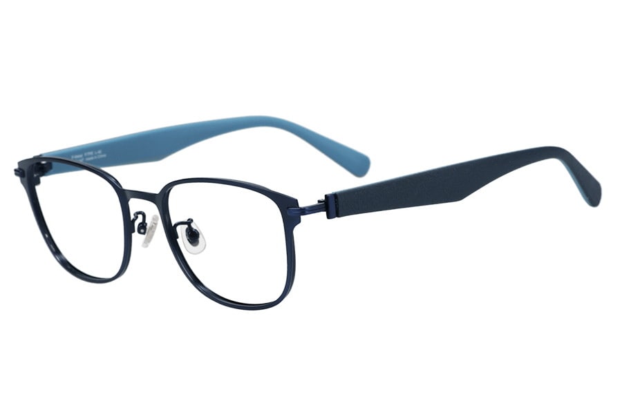 創業25周年フェア]ラバーテンプルが特徴のウエリントン型メガネ