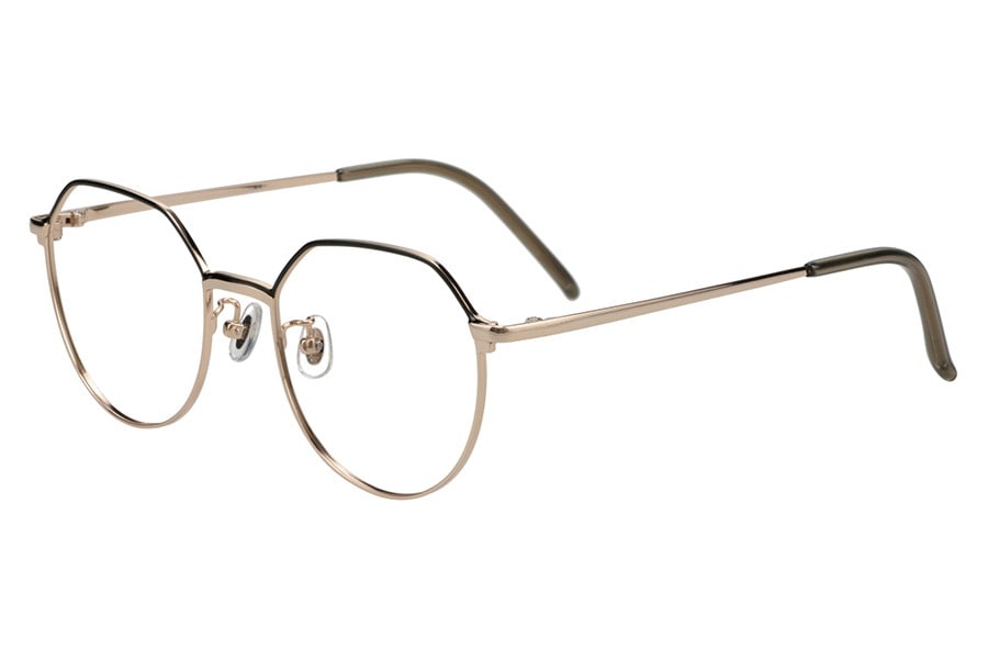 華奢なラインが特徴のクラウンパント型[中顔面短縮みえメガネ