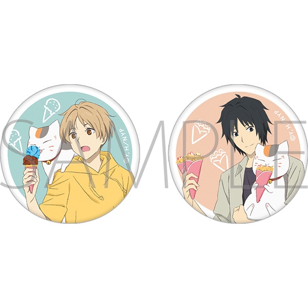 夏目友人帳 缶バッジセット／夏目貴志&田沼要: キャラグッズ