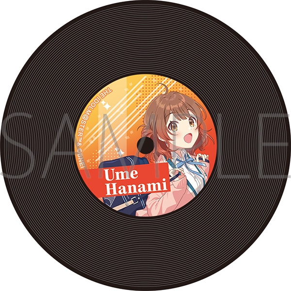 学園アイドルマスター レコード風コースター／花海佑芽: キャラグッズ