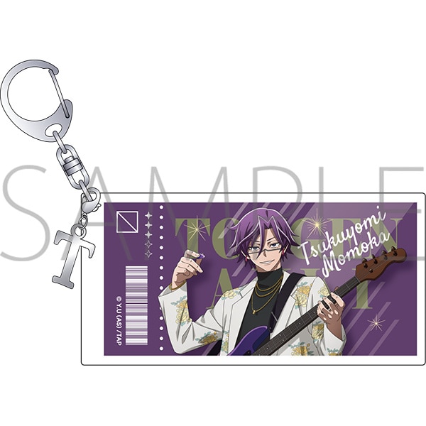 桃源暗鬼 チケット風キーホルダー／桃華月詠 対バン: キャラグッズ