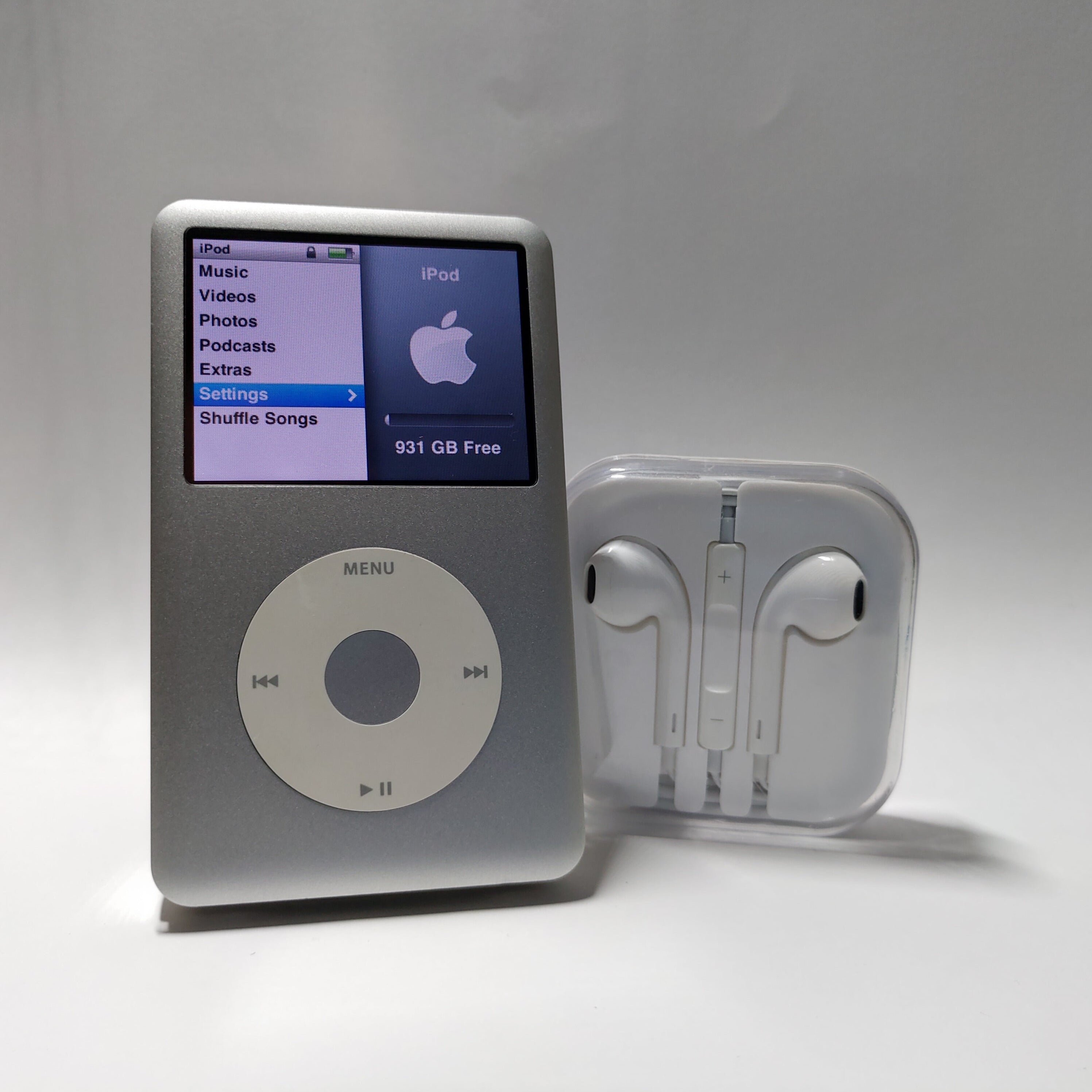 iPod classic - Silver | Flash Storage and Extended Battery – DCG !Pod