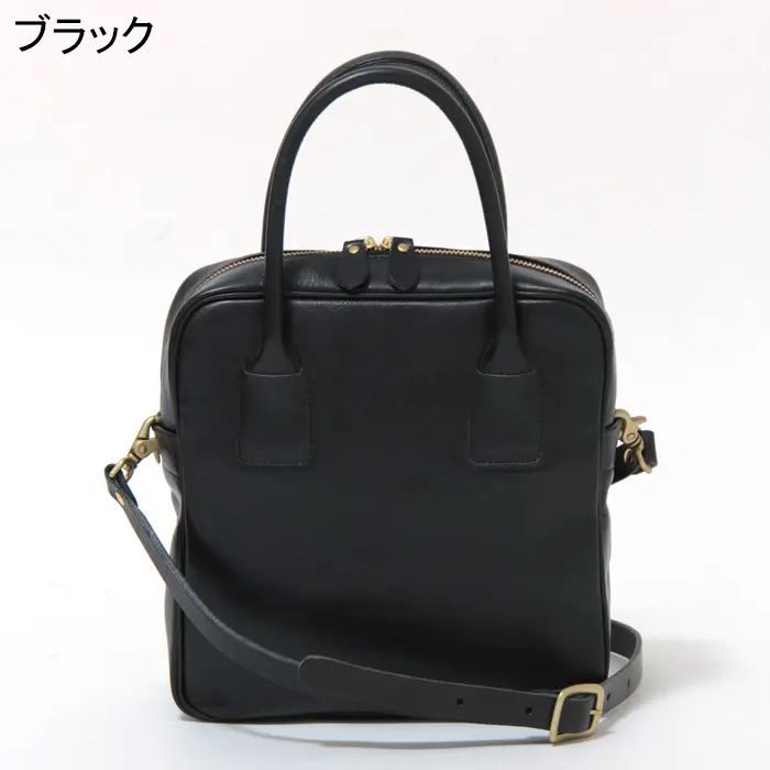 アンサの2wayボストンバッグ square mini boston | 送料無料|ブラック