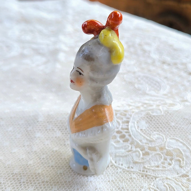 20's ハーフドール ピンクッションドール 陶器 ドイツ | アンティーク