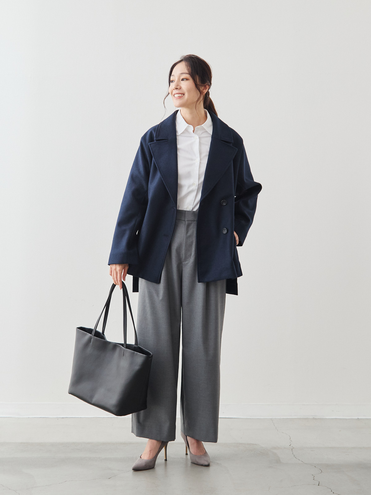 ソフトテーラー・ウールコート/ネイビー | Factelier (ファクトリエ)