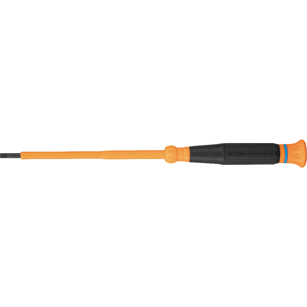 Insulated Precision Screwdriver, 1/8-Inch Slotted, 4-Inch Shank