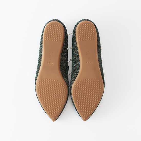 オッフェン パールオペラシューズ 37pointed-OPERAN PEARLS / BLACK