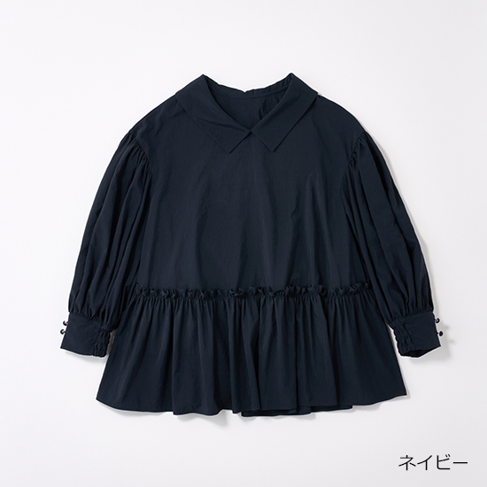 THREE SQUARE]2WAYタフタロングスリーブブラウス | KOBUNSHA SELECT