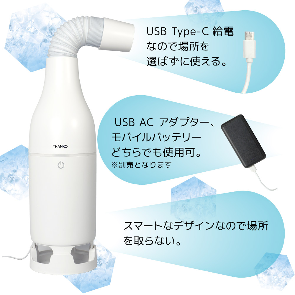 冷たい風が出る「USBスポットアイスファン」 | 【公式】サンコー通販サイト