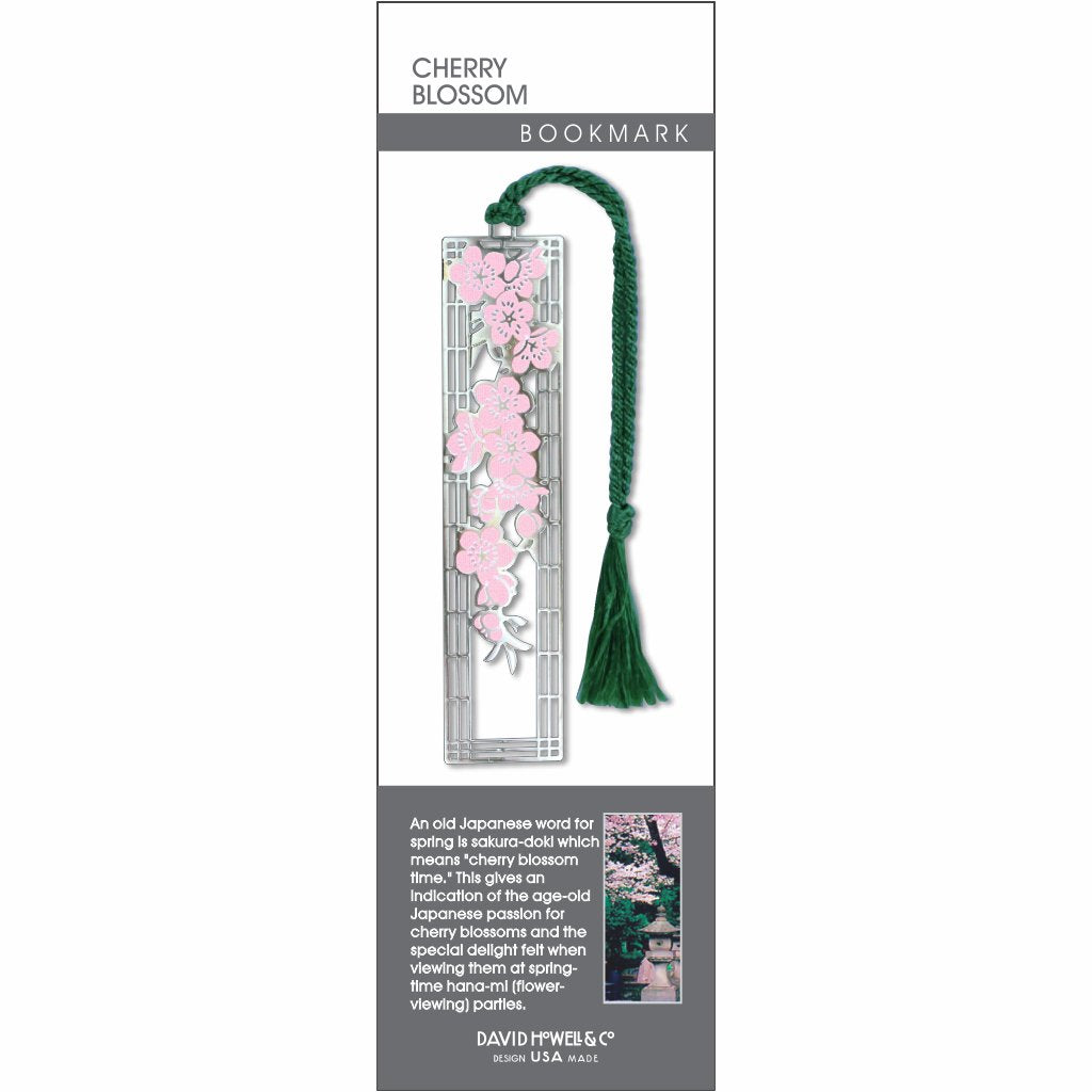 Cherry Blossom Metal Bookmark – David Howell & Company