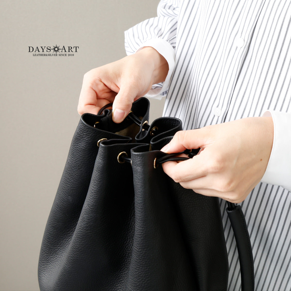 本革 バッグ 大容量 ナップサック オン オフ 大きめバッグ メンズ