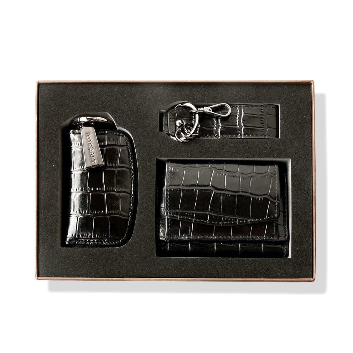 DAYSART 小さい財布 型押しクロコ 本革 日本製 レザー ギフト