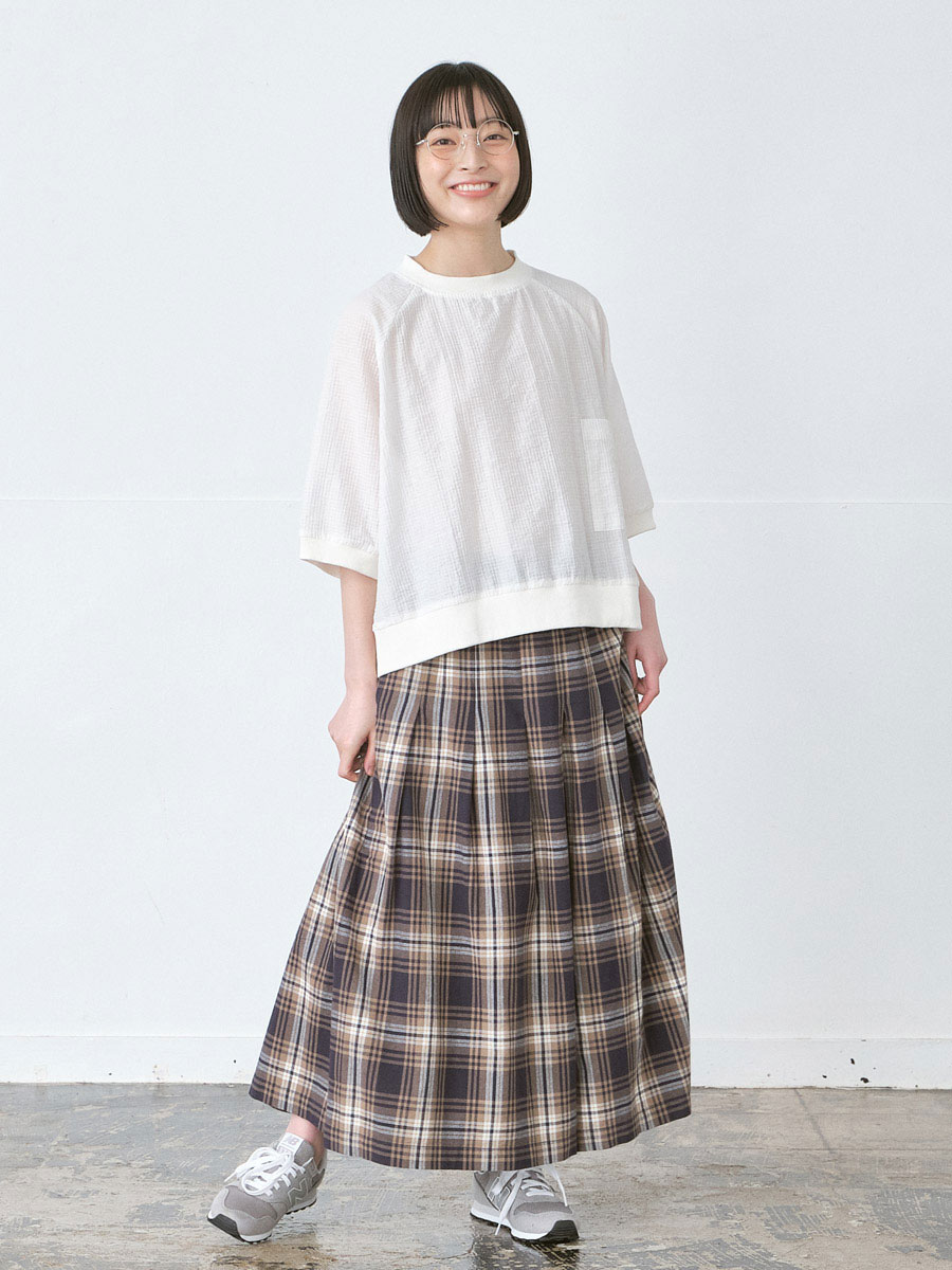 ガウチョパンツ 綿オックスチェック | パンツフルレングス | 【公式】D