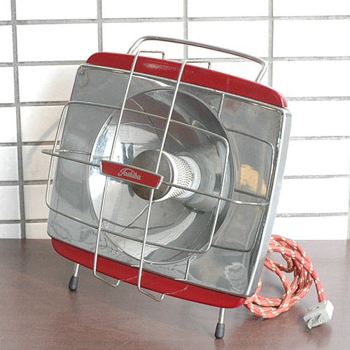 TOSHIBA 東芝 レトロ 電気ストーブ/小型ストーブ SRT-41形 赤 ユーズド