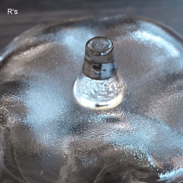 HOYA CRYSTAL ホヤクリスタル ガラスキャニスター アップル 未使用品