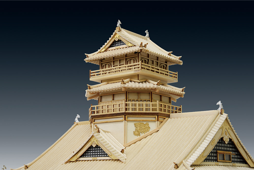 ウッディジョー 1/150 安土城（改良版）<塗料付き特別キット&gt