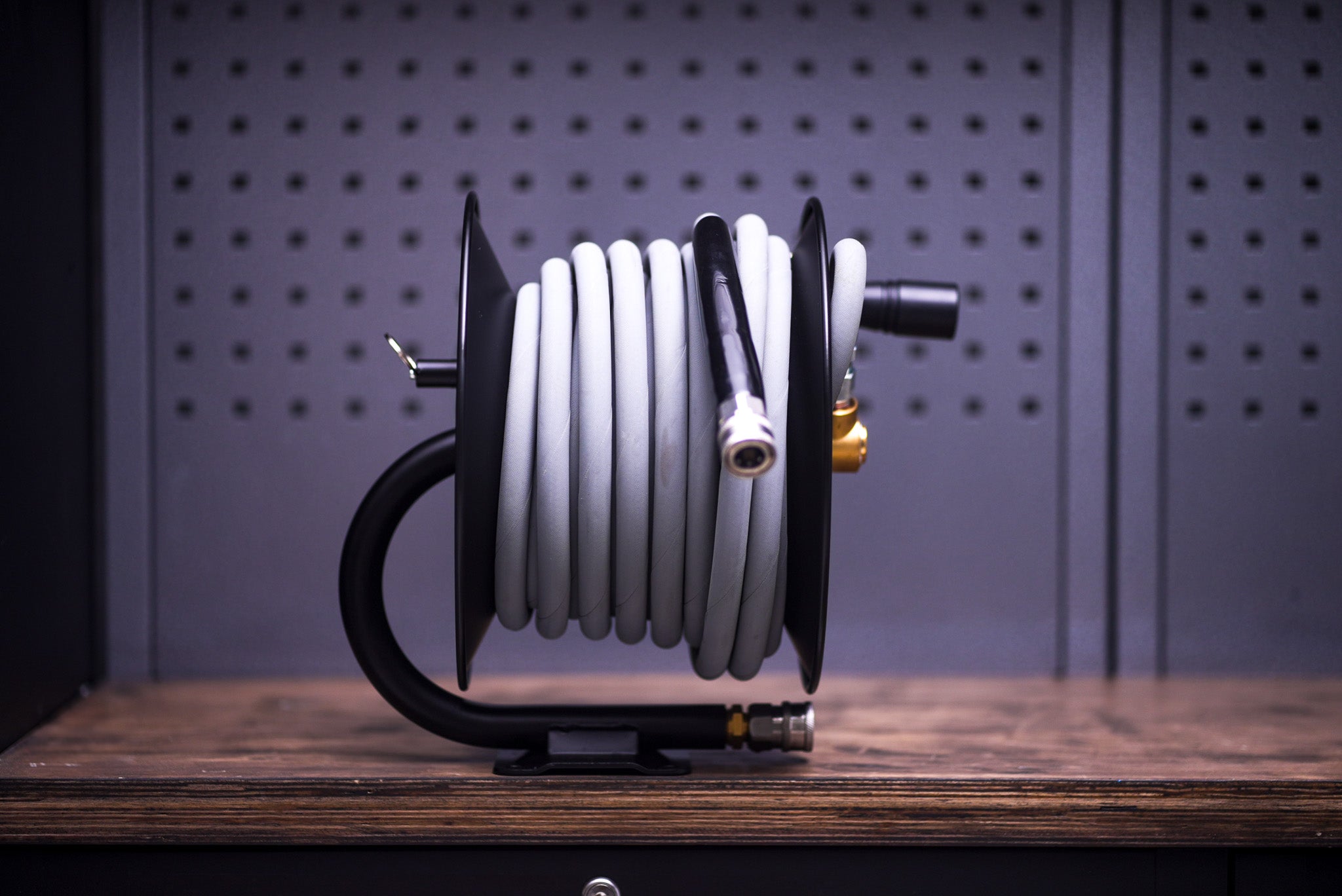 HEAVY DUTYグレーホース スチールドラムリールキット 15m ケルヒャー