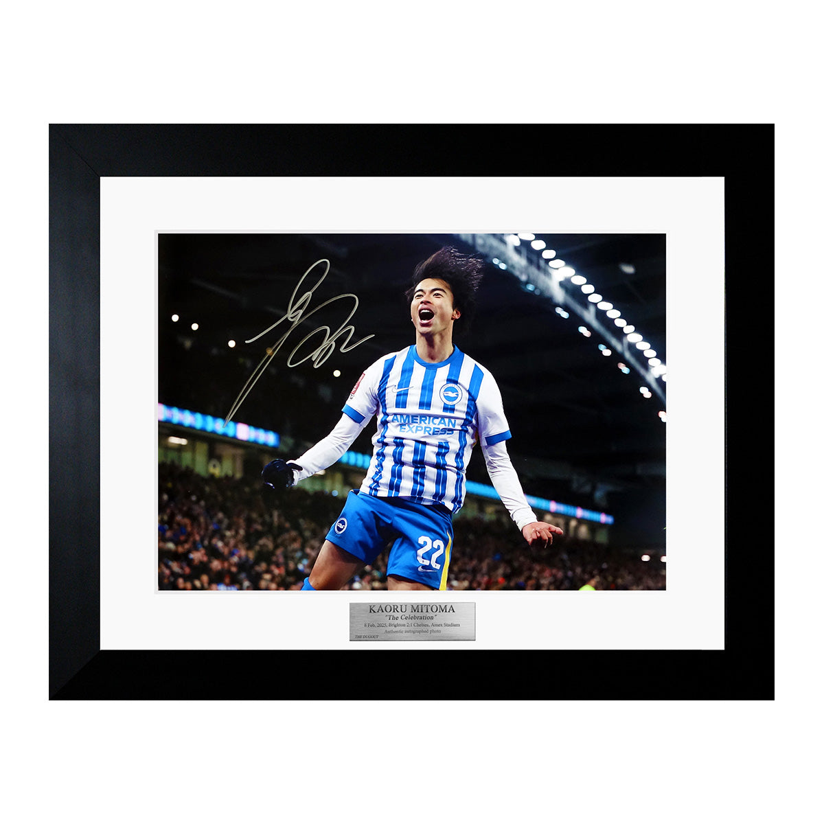 メモラビリア】三笘薫 直筆サイン入りブライトン2024-25フォト特製