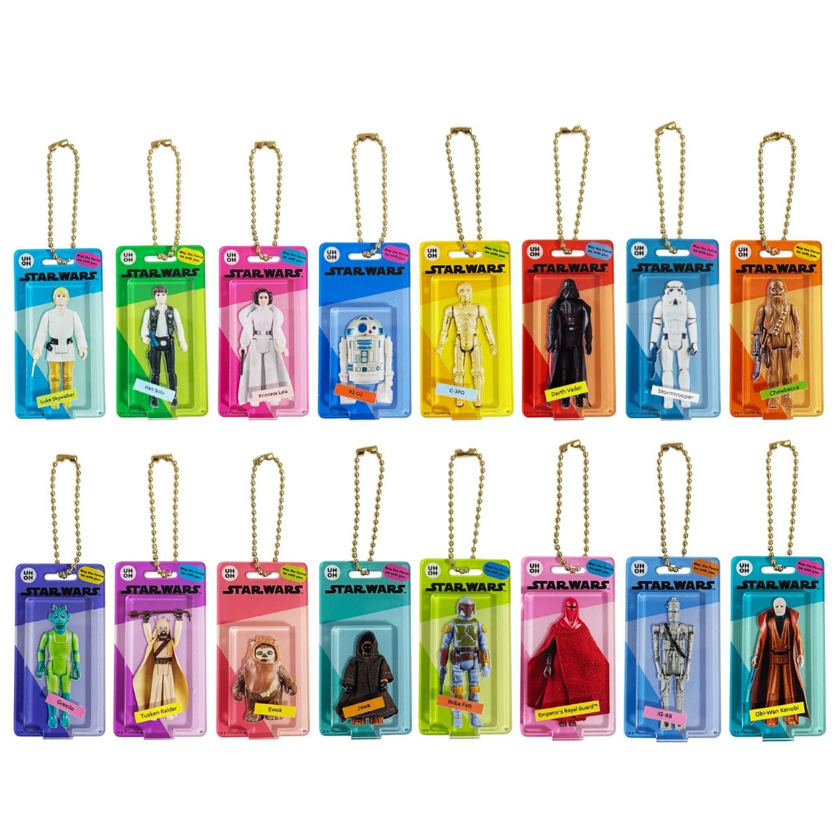 映画 『スター・ウォーズ』ブリスター風アクリルキーチェーン全16種
