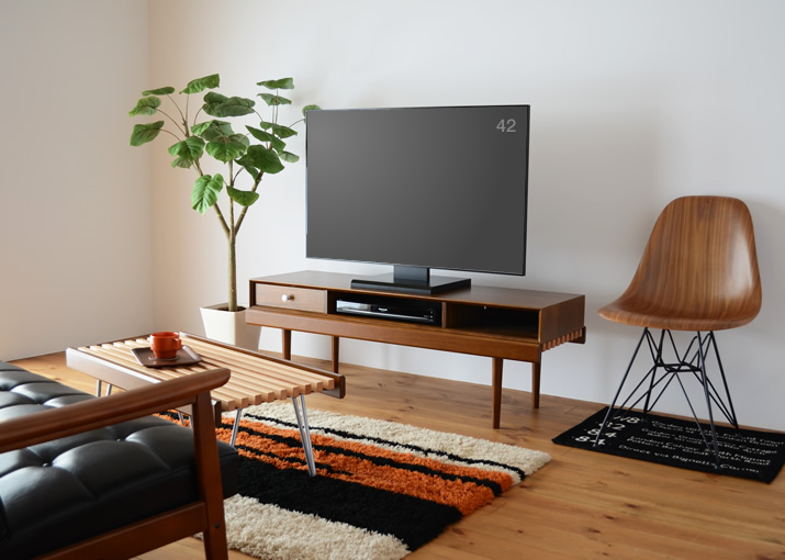 826STANDARD UNIT126cm テレビボード（テレビ台）Aセット ウッドレッグ