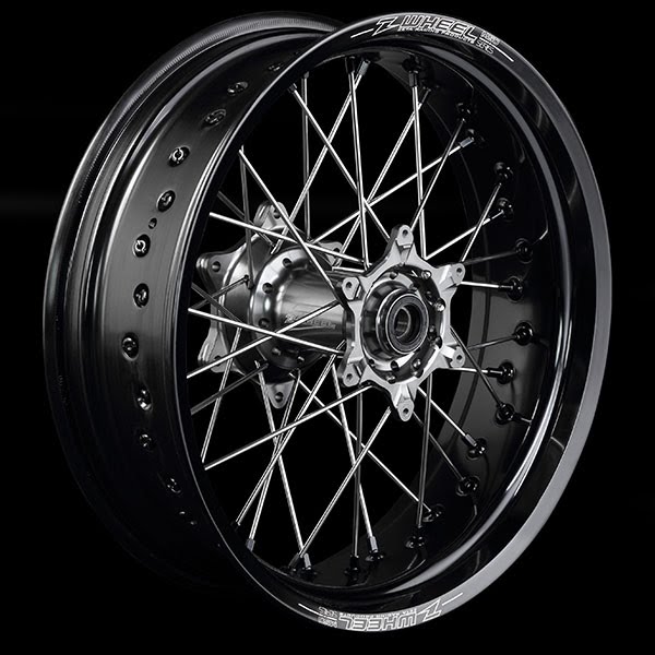 Z-Wheel AR1モタードホイールキットDRZ400S/SM用リヤ (ステンレス