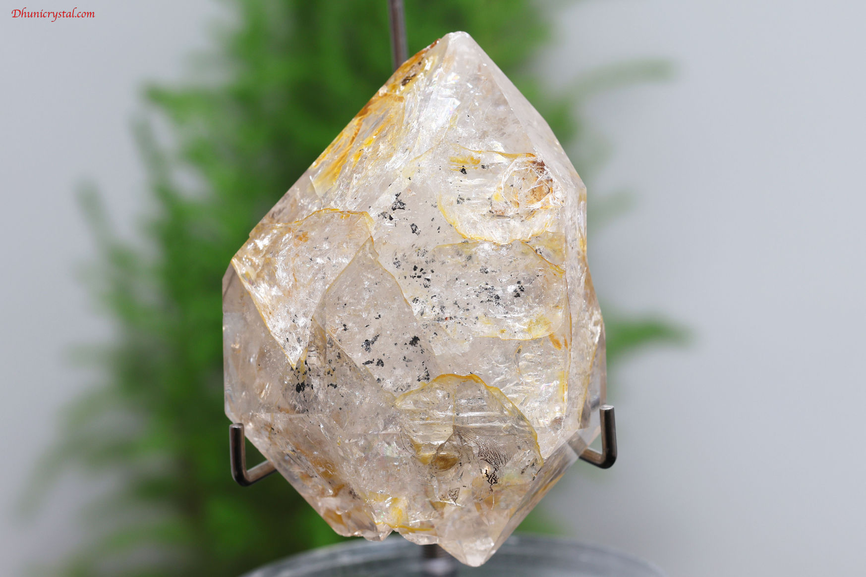 ゴールデン・ハーキマーダイヤモンド原石/虹入り(A817)