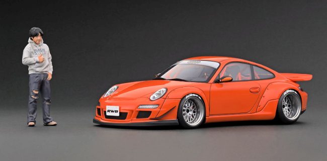 Online Exclusive Ignition Model RWB 997 GT3 Orange Mr.Nakai