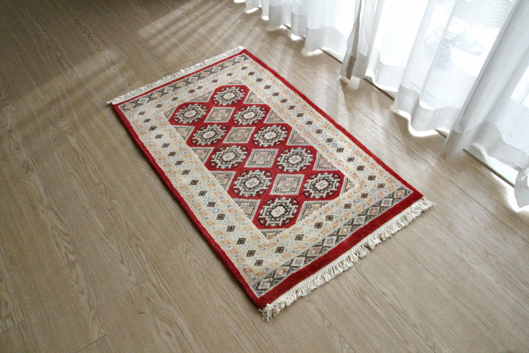 パキスタン段通玄関マット P69-9123 60×94cm | ラグマット・玄関マット