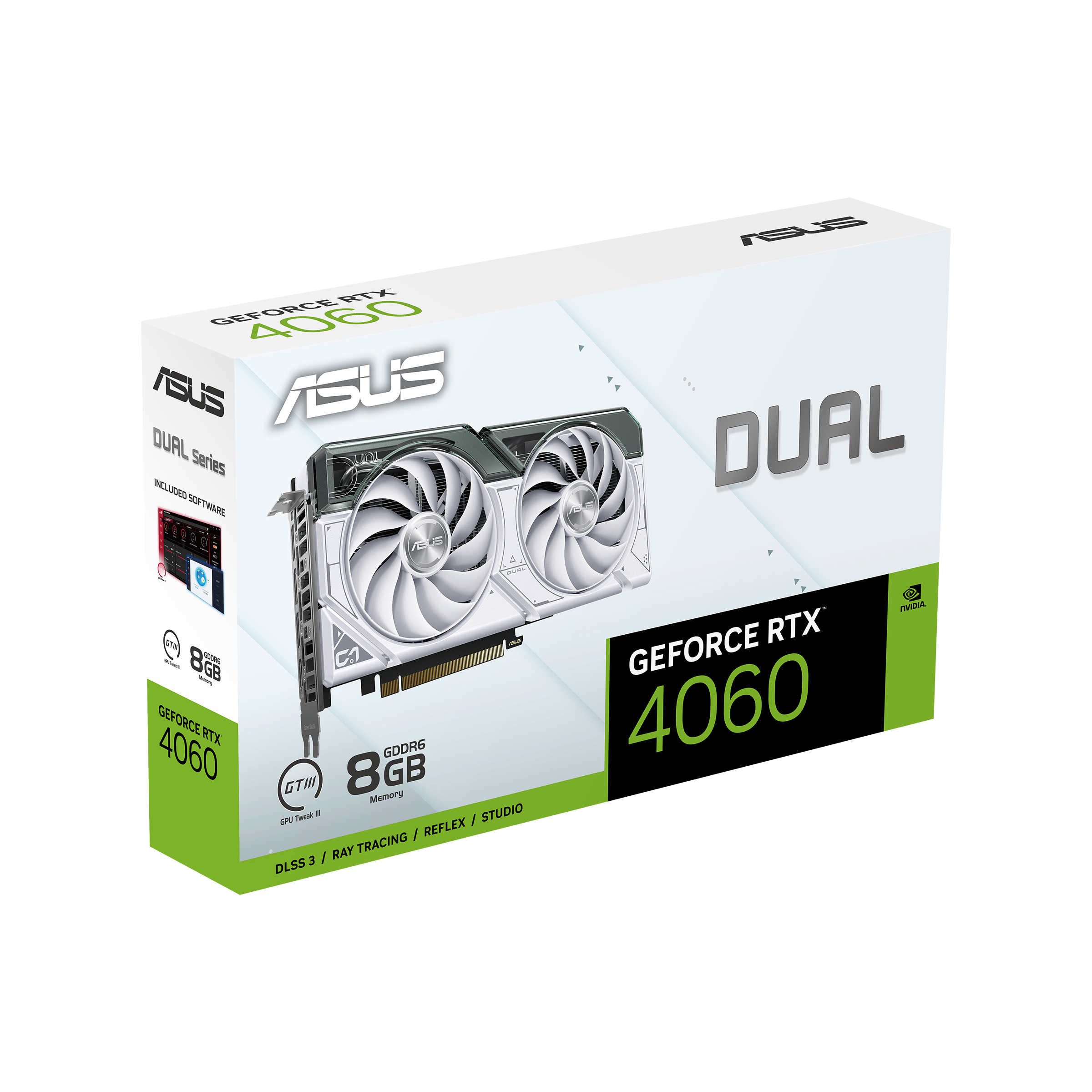 ASUS Dual GeForce RTX™ 4060 White Edition 8GB GDDR6 | Graphics