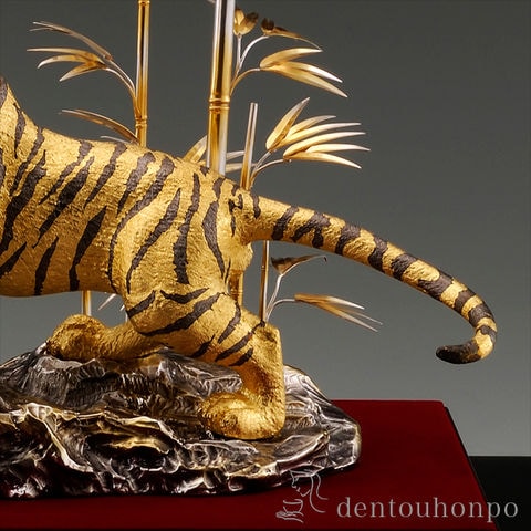 dショッピング |純金 猛虎 A 300g ( 光則（金工芸） 木札名入れ有料