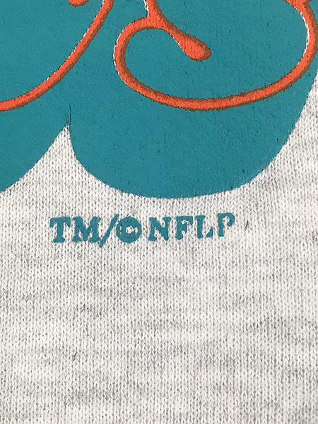古着 90s USA製 Russell NFL Miami Dolphins ドルフィンズ 刺しゅう