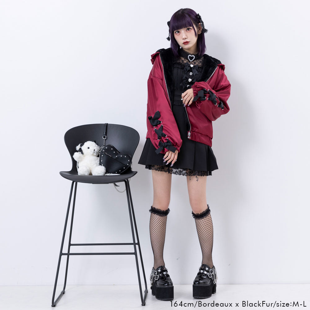 リバーシブルリボンブルゾン – レディースファッション通販の夢展望