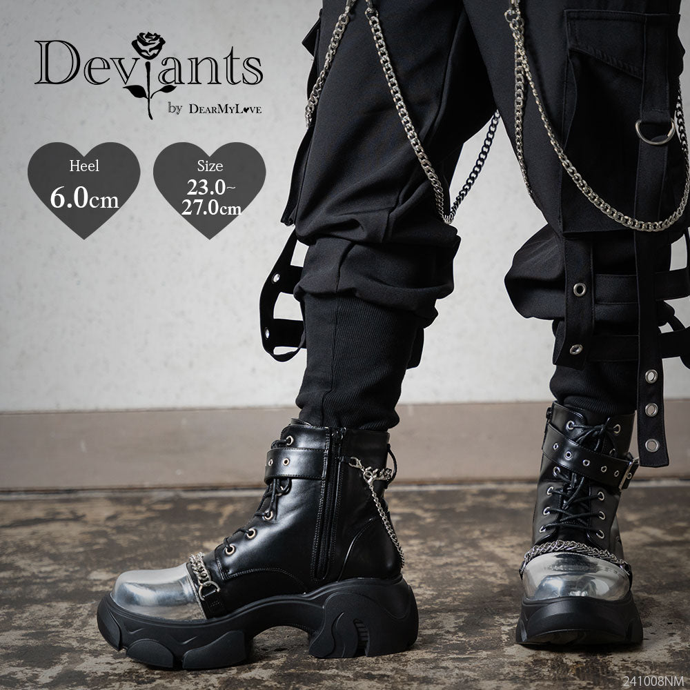 ベルトチェーンシルバートウブーツ – レディースファッション通販の夢