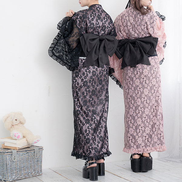 胸元ハートチャイナレースセットアップセパレート浴衣 – レディース