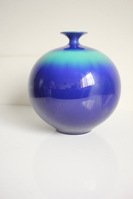 燿彩 壺 人間国宝 三代 徳田八十吉 P122｜骨董店 のびる 古美術 骨董