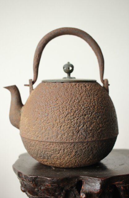 名越昌晴 大日本釜師長 鉄瓶/湯沸 M371｜骨董店 のびる 古美術 骨董