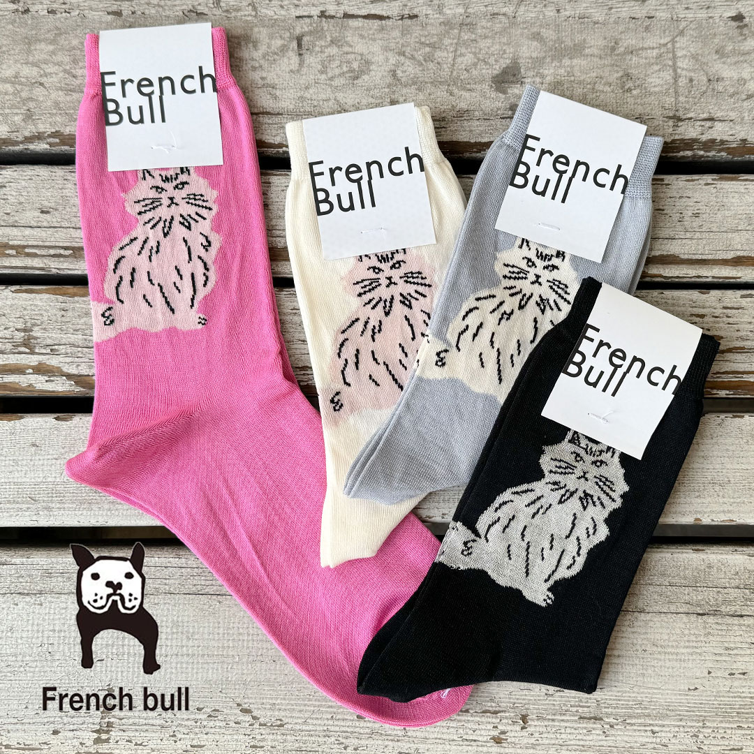ネコポス対応】French bull フレンチブル/メルシーソックス 靴下 ネコ