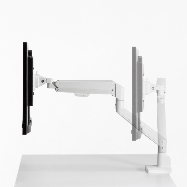 モニターアーム(シングル・ガススプリング式・薄型ショートクランプ