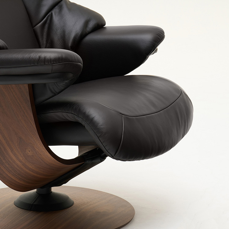 リクライニングチェア(M) RU7350 ビターブラウン ウォールナット